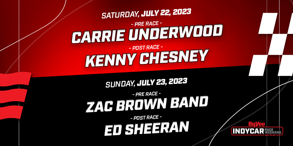 Entertainment Lineup Race Weekend