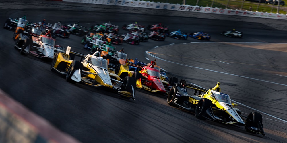 The INDYCAR field on track in 2024