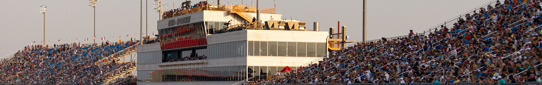 Fans at Iowa Speedway in the stands